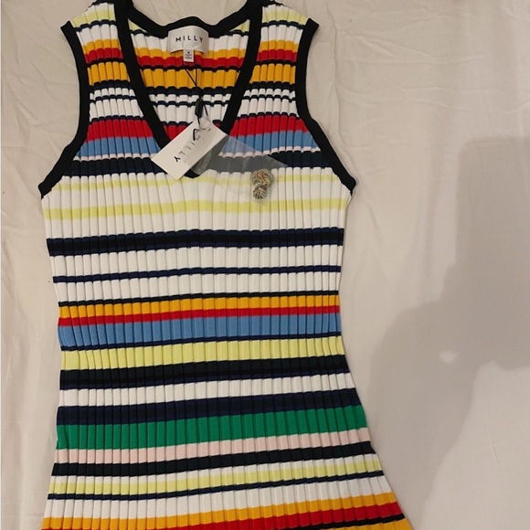 Milly Striped Midi Dress - Picture 4 of 7